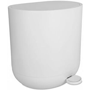 Relaxdays Pedal Bin 7L Soft Close Foot Pedal Removable Inner Matte Bathroom White 26x26x23 cm Relaxdays Pedal Bin 7L Soft Close Foot Pedal Removable Inner Matte Bathroom White 26x26x23 cm