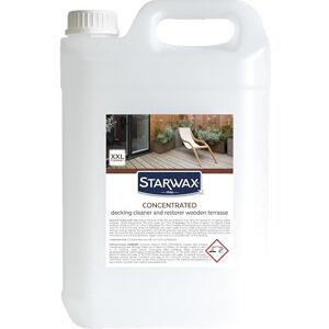STARWAX Concentrated Cleaner for Wooden Decking, Floors and Cladding Cleans and Revives Restores the Original Appearance Prepares for Renovation 5L 150 to 300m² STARWAX Concentrated Cleaner for Wooden Decking, Floors and Cladding Cleans and Revives Restores the Original Appearance Prepares for Renovation 5L 150 to 300m²