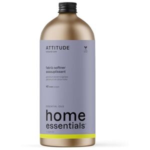 ATTITUDE Laundry Fabric Softener Liquid, Vegan and Naturally Derived Detergent, Plant Based, HE Washing Machine Compatible, Geranium and Lemongrass, 40 Loads, 1 Liter ATTITUDE Laundry Fabric Softener Liquid, Vegan and Naturally Derived Detergent, Plant Based, HE Washing Machine Compatible, Geranium and Lemongrass, 40 Loads, 1 Liter