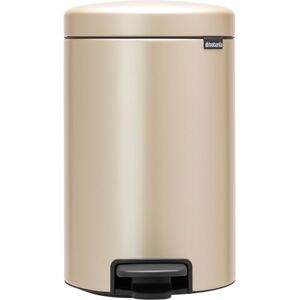 Brabantia NewIcon Pedal Bin 12L (Metallic Gold) Soft-Closure Rubbish Waste Bin, Removable Inner Bucket + Free Bin Bags Brabantia NewIcon Pedal Bin 12L (Metallic Gold) Soft-Closure Rubbish Waste Bin, Removable Inner Bucket + Free Bin Bags