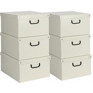 Beige Storage Organizer Set of 6 - Large 39x50x24 cm Beige Storage Organizer Set of 6 - Large 39x50x24 cm