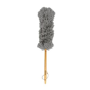 Beldray LA029128GRNEU7 Eco Fluffy Duster - Soft Bristles Easily Collect And Trap Dust, Scratch Free Cleaning For Hard To Reach Areas, Made With New And Recycled Plastic, FSC&#174;-certified Bamboo Handle