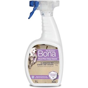 Bona Pet Wood Floor Deep Cleaner, Pet Stain and Odour Remover, Pet Friendly Wood Floor Cleaner Liquid, Spot Cleaning, 1 Litre Spray Bottle Bona Pet Wood Floor Deep Cleaner, Pet Stain and Odour Remover, Pet Friendly Wood Floor Cleaner Liquid, Spot Cleaning, 1 Litre Spray Bottle