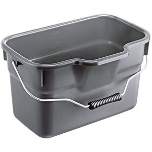 Rotho , Basic, Bucket 12 l square with handle, Plastic (PP) BPA-free, anthracite, 12l (38,0 x 26,0 x 23,0 cm) Rotho , Basic, Bucket 12 l square with handle, Plastic (PP) BPA-free, anthracite, 12l (38,0 x 26,0 x 23,0 cm)