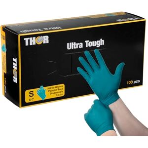 ABENA Green Nitrile Gloves Size Small Pack of 100 High Protection Comfortable Disposable Gloves Suitable for Cooking, Cleaning and More Latex Free Gloves Mechanic Gloves ABENA Green Nitrile Gloves Size Small Pack of 100 High Protection Comfortable Disposable Gloves Suitable for Cooking, Cleaning and More Latex Free Gloves Mechanic Gloves