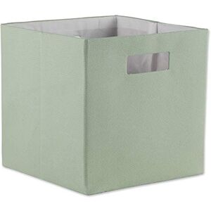 DII Collapsible Polyester Storage Cube - Small, Mint - Storage Cube DII Collapsible Polyester Storage Cube - Small, Mint - Storage Cube