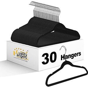 Quality Hangers Children's Plastic Non Velvet Non-Flocked Thin Compact Hangers Swivel Hook for Shirts Blouse Coats 13.78 inch Black 30 Quality Hangers Children's Plastic Non Velvet Non-Flocked Thin Compact Hangers Swivel Hook for Shirts Blouse Coats 13.78 inch Black 30