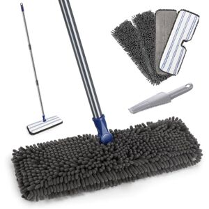 Masthome Flat Mop, Microfibre Mops with 4 Reusable Pads, Floor Dust Mops for Wet Dry Use, Suit for Cleaning Laminate Tile Hardwood Floors Send Cleaning Scraper Masthome Flat Mop, Microfibre Mops with 4 Reusable Pads, Floor Dust Mops for Wet Dry Use, Suit for Cleaning Laminate Tile Hardwood Floors Send Cleaning Scraper