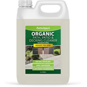 PatioXpert Organic Path, Patio & Decking Cleaner Powerful All-Natural Cleaner for Outdoor Surfaces, Removes Dirt, Moss & Algae, Safe for Plants & Pets, 5L PatioXpert Organic Path, Patio & Decking Cleaner Powerful All-Natural Cleaner for Outdoor Surfaces, Removes Dirt, Moss & Algae, Safe for Plants & Pets, 5L