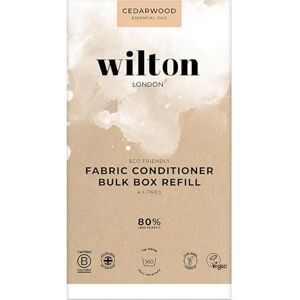 Wilton London Cedarwood Fabric Conditioner Refills 160 Washes Plant-based & Biodegradable Softner 100% Recyclable Less Plastic Essential Oils Made in UK 4L Wilton London Cedarwood Fabric Conditioner Refills 160 Washes Plant-based & Biodegradable Softner 100% Recyclable Less Plastic Essential Oils Made in UK 4L