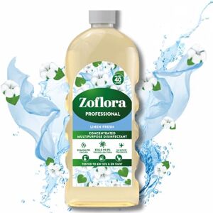 Zoflora Concentrated Linen Fresh Disinfectant Liquid, 1 Litre, Powerful Antibacterial & Multi-Surface Cleaner, Kills 99.9% of Bacteria & Viruses Zoflora Concentrated Linen Fresh Disinfectant Liquid, 1 Litre, Powerful Antibacterial & Multi-Surface Cleaner, Kills 99.9% of Bacteria & Viruses