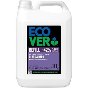 Ecover Delicate Bio Laundry Detergent Refill, Black and Dark Laundry Washing Liquid, Fresh Lime & Lotus, 111 Washes, 5L Ecover Delicate Bio Laundry Detergent Refill, Black and Dark Laundry Washing Liquid, Fresh Lime & Lotus, 111 Washes, 5L