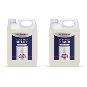 McKLords Commercial Path and Patio Cleaner Tackles Mould Stains, Dirt, Weather Related Buildup on Paths, Patios, Driveways, Decking, Stone, Walls, and More 10 Litre McKLords Commercial Path and Patio Cleaner Tackles Mould Stains, Dirt, Weather Related Buildup on Paths, Patios, Driveways, Decking, Stone, Walls, and More 10 Litre