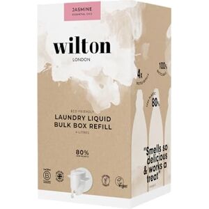 Wilton London Eco Friendly Jasmine Laundry Liquid Refill (112 Washes, 4L) Non-Bio, Plant-Based Biodegradable Washing Detergent Pack with Essential Oils, Long-Lasting Fragrance UK Made Wilton London Eco Friendly Jasmine Laundry Liquid Refill (112 Washes, 4L) Non-Bio, Plant-Based Biodegradable Washing Detergent Pack with Essential Oils, Long-Lasting Fragrance UK Made