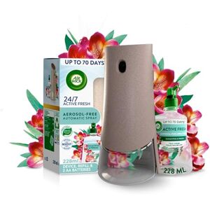 Airwick Air Wick Aerosol-Free Automatic Air Freshener Spray Kit, Eucalyptus & Freesia, 1 Gadget & 1 Refill (228ml), 24x7 Active Fresh Odour Neutraliser, Lasts Up to 70 Days, Air freshener For Home Airwick Air Wick Aerosol-Free Automatic Air Freshener Spray Kit, Eucalyptus & Freesia, 1 Gadget & 1 Refill (228ml), 24x7 Active Fresh Odour Neutraliser, Lasts Up to 70 Days, Air freshener For Home