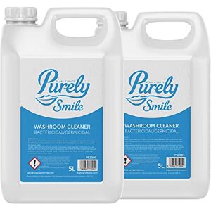 Blake & White Germicidal Washroom Cleaner Concentrate 5L Purely Smile Bathroom Cleaner for Ceramic, Stainless steel & Non Porous Surfaces Disinfectant Liquid for bacteria & Limescale Pack of 2 Blake & White Germicidal Washroom Cleaner Concentrate 5L Purely Smile Bathroom Cleaner for Ceramic, Stainless steel & Non Porous Surfaces Disinfectant Liquid for bacteria & Limescale Pack of 2