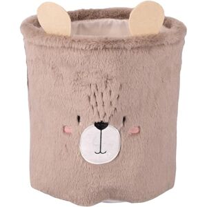 Tivoli Les Petites Bear Laundry Basket Polyester Fur Look Tivoli Les Petites Bear Laundry Basket Polyester Fur Look