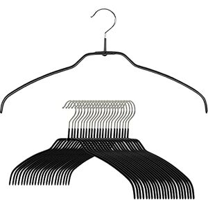 MAWA Reston Lloyd Silhouette Ultra Thin Hangers, Style 42/FT, Pack of 24, Black, 24 Piece MAWA Reston Lloyd Silhouette Ultra Thin Hangers, Style 42/FT, Pack of 24, Black, 24 Piece