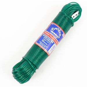 EVERLASTO 50M Quality 'Wyercentor' Steel Core Coloured Clothes/Washing Line 3.5mm Thick (GREEN) EVERLASTO 50M Quality 'Wyercentor' Steel Core Coloured Clothes/Washing Line 3.5mm Thick (GREEN)