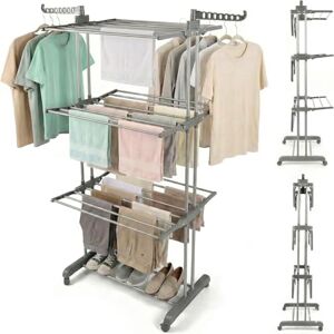 Rainberg 4-Tier Rack - Grey - 173x76cm - Clothes Rack Rainberg 4-Tier Rack - Grey - 173x76cm - Clothes Rack