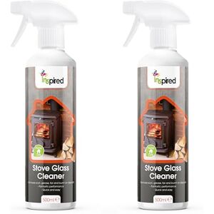 Inspired Stove Glass Cleaner, Dissolves Soot, Grease & Tar, Suitable for Fireplaces & Hearths, Removes Residue Effectively (2 x 500ml) Inspired Stove Glass Cleaner, Dissolves Soot, Grease & Tar, Suitable for Fireplaces & Hearths, Removes Residue Effectively (2 x 500ml)