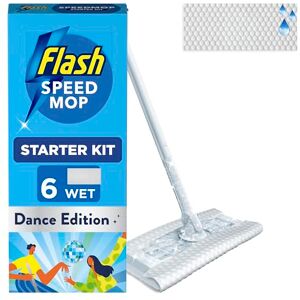 FLASH Speedmop Wet Mop Floor Cleaner Starter Kit For Cleaning Floors, Includes: 1 Mop, 6 Wet Refills Citrus Scented, Dance Edition, For A Fast & Easy Clean FLASH Speedmop Wet Mop Floor Cleaner Starter Kit For Cleaning Floors, Includes: 1 Mop, 6 Wet Refills Citrus Scented, Dance Edition, For A Fast & Easy Clean