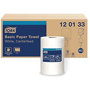 Tork Advanced 120133 Centerfeed Hand Towel, 1-Ply, 8.25" Width x 11.8" Length, White (Case of 6 Rolls, 1,000 per Roll, 6,000 Towels) For use with 559020A or 559028A Tork Advanced 120133 Centerfeed Hand Towel, 1-Ply, 8.25" Width x 11.8" Length, White (Case of 6 Rolls, 1,000 per Roll, 6,000 Towels) For use with 559020A or 559028A