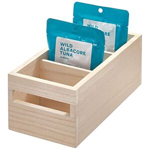 InterDesign iDesign EcoWood Household Storage Box, Kitchen Container Made from Eco-Friendly Paulownia Wood, Versatile Wooden Box for Kitchens, Bathrooms and More, Beige,25.40/12.70/10.57 cm InterDesign iDesign EcoWood Household Storage Box, Kitchen Container Made from Eco-Friendly Paulownia Wood, Versatile Wooden Box for Kitchens, Bathrooms and More, Beige,25.40/12.70/10.57 cm