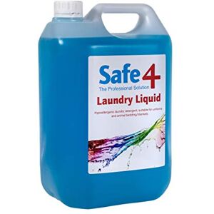 Safe4 Hypoallergenic Laundry Detergent Safe for Allergies Eco-Friendly & Effective for Clothes, Animal & Human Bedding, and Work Uniforms (Pack of 1, 5L) Safe4 Hypoallergenic Laundry Detergent Safe for Allergies Eco-Friendly & Effective for Clothes, Animal & Human Bedding, and Work Uniforms (Pack of 1, 5L)