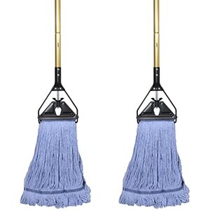 Midoneat Mop, Heavy Duty Loop End String Mop, Commercial Industrial Grade Mop for Floor Cleaning, 2 Packs Midoneat Mop, Heavy Duty Loop End String Mop, Commercial Industrial Grade Mop for Floor Cleaning, 2 Packs