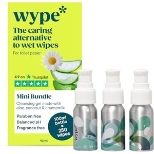 Wype On The Go Bundle Toilet Roll Gel Flushable & Convenient Wet Wipe Alternative Holiday Essentials 3 x 30ml Wype On The Go Bundle Toilet Roll Gel Flushable & Convenient Wet Wipe Alternative Holiday Essentials 3 x 30ml