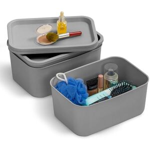 IRIS OHYAMA - 3-Pack Stackable Plastic Boxes - S/M/L - Storage Box IRIS OHYAMA - 3-Pack Stackable Plastic Boxes - S/M/L - Storage Box