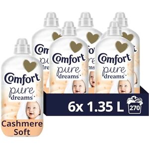 Comfort Pure Dreams Cashmere Soft Sensitive Fabric Conditioner dermatologically tested fabric softener gentle next to sensitive skin 270 washes (6x 1.35 L) Comfort Pure Dreams Cashmere Soft Sensitive Fabric Conditioner dermatologically tested fabric softener gentle next to sensitive skin 270 washes (6x 1.35 L)