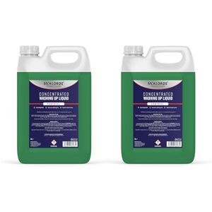 McKLords Commercial Original Aloe Vera Washing Up Liquid High Strength Dishwashing Liquid for Commercial Kitchens & Catering Use Long-Lasting Foam Cuts Through Grease 10L (2X5L) McKLords Commercial Original Aloe Vera Washing Up Liquid High Strength Dishwashing Liquid for Commercial Kitchens & Catering Use Long-Lasting Foam Cuts Through Grease 10L (2X5L)