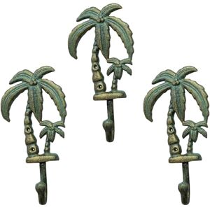 Decoronix Cast Iron Palm Tree Wall Hooks Set of 3, 8"x4" Tropical Decorative Hangers, Rustic Black Finish, for Coats, Towels, Bags Add a Touch of The Tropics to Your Home Decor Decoronix Cast Iron Palm Tree Wall Hooks Set of 3, 8"x4" Tropical Decorative Hangers, Rustic Black Finish, for Coats, Towels, Bags Add a Touch of The Tropics to Your Home Decor