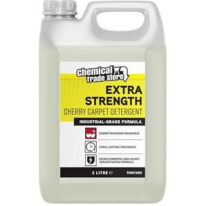 Chemical Trade Store Carpet Detergent Shampoo 5L Deep Cleaning Solution for Carpets, Rugs, Upholstery & Fabric Removes Stains & Odours (Cherry Blossom) Chemical Trade Store Carpet Detergent Shampoo 5L Deep Cleaning Solution for Carpets, Rugs, Upholstery & Fabric Removes Stains & Odours (Cherry Blossom)