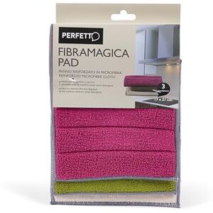 Perfetto Multipurpose Microfiber Cloth Fibramagica pad Pack Of 4 Pieces. Dimension 21 x 17 Cm. Perfetto Multipurpose Microfiber Cloth Fibramagica pad Pack Of 4 Pieces. Dimension 21 x 17 Cm.