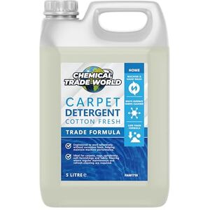Chemical Trade World Carpet Detergent Cotton Fresh Carpet Shampoo for Machine & Hand Washing Upholstery & Rug Cleaning Solution 5L Chemical Trade World Carpet Detergent Cotton Fresh Carpet Shampoo for Machine & Hand Washing Upholstery & Rug Cleaning Solution 5L