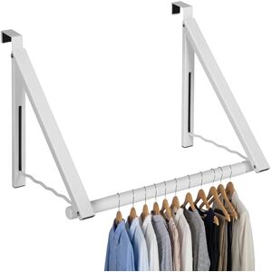 HOLDN’ STORAGE Over The Door Drying Rack Foldable - Over The Door Rack for Hanging Towels, Coats & Clothes - Over The Door Hanger Hooks for Bedroom, Washroom and Office HOLDN’ STORAGE Over The Door Drying Rack Foldable - Over The Door Rack for Hanging Towels, Coats & Clothes - Over The Door Hanger Hooks for Bedroom, Washroom and Office