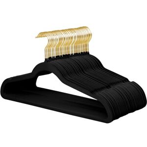 ManGotree Velvet Suit Hangers with 360 Swivel Gold Hook, Non-Slip Coat Hangers, Ultra-Slim Space Saving, Sturdy & Durable 36 Pack (Black) ManGotree Velvet Suit Hangers with 360 Swivel Gold Hook, Non-Slip Coat Hangers, Ultra-Slim Space Saving, Sturdy & Durable 36 Pack (Black)