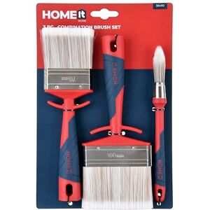 HOME IT Mason's Brush Set Round Diameter 20 mm/Flat 70 mm/Flat 100 mm HOME IT Mason's Brush Set Round Diameter 20 mm/Flat 70 mm/Flat 100 mm