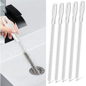 elzle Pack of 5 Brush for Sewers, 45 cm Drain Brush, Flexible Drain Cleaning Brush, Pipe Cleaner, Cleaning Brushes for Sewers, for Kitchen, Bathroom, Removing Long Hair elzle Pack of 5 Brush for Sewers, 45 cm Drain Brush, Flexible Drain Cleaning Brush, Pipe Cleaner, Cleaning Brushes for Sewers, for Kitchen, Bathroom, Removing Long Hair