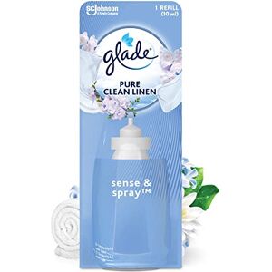 Glade Sense & Spray Air Freshener Refill, Motion Activated Automatic Room Spray and Odour Eliminator for Home, Clean Linen, 8 Refills (8 x 18ml) Glade Sense & Spray Air Freshener Refill, Motion Activated Automatic Room Spray and Odour Eliminator for Home, Clean Linen, 8 Refills (8 x 18ml)