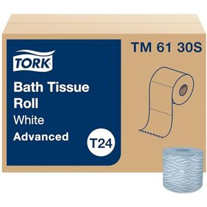 Tork Advanced TM6130S Bath Tissue Roll, 2-Ply, 4" Width x 3.75" Length, White (Case of 48 Rolls, 500 per Roll, 24,000 Sheets) Tork Advanced TM6130S Bath Tissue Roll, 2-Ply, 4" Width x 3.75" Length, White (Case of 48 Rolls, 500 per Roll, 24,000 Sheets)