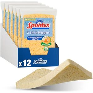 Spontex Thick Moppets - Flexible, Absorbent, Compostable Sponge Spontex Thick Moppets - Flexible, Absorbent, Compostable Sponge