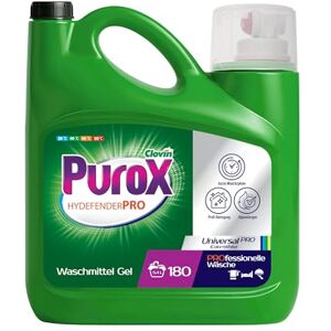 Clovin Purox PUROX Hydefender Universal Laundry Gel for All Fabrics Vegan Cruelty Free Dermatologically Tested Removes Stains Odours Energy Saving 5.4L Clovin Purox PUROX Hydefender Universal Laundry Gel for All Fabrics Vegan Cruelty Free Dermatologically Tested Removes Stains Odours Energy Saving 5.4L
