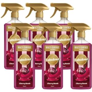 Fabulosa Antibacterial Disinfectant Spray, All Purpose Multi Surface Cleaner, 750ml, 6 Pack Fabulosa Antibacterial Disinfectant Spray, All Purpose Multi Surface Cleaner, 750ml, 6 Pack