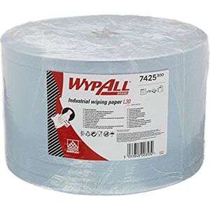Wypall 7425 Industrial Wiping Paper L30 Jumbo Roll, 3 ply, Blue (1 roll x 750 sheets) Wypall 7425 Industrial Wiping Paper L30 Jumbo Roll, 3 ply, Blue (1 roll x 750 sheets)