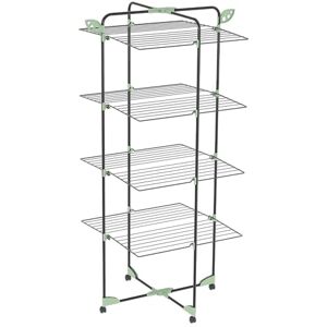 Colombo Alpina Clotheshorse, Painted Steel, Plastic, Black Colombo Alpina Clotheshorse, Painted Steel, Plastic, Black