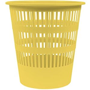 Donau D307-11 Waste Paper Basket - 12L Pastel Yellow - Waste Paper Basket Donau D307-11 Waste Paper Basket - 12L Pastel Yellow - Waste Paper Basket